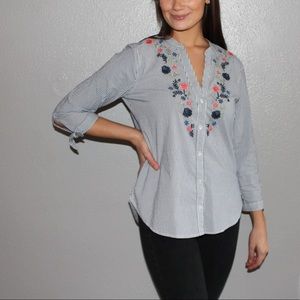 Abercrombie & Fitch Striped Button Down Shirt